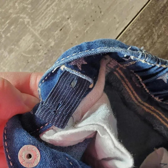 Old Navy Blue Medium Wash Skinny Jeggings Jeans Toddler Girl Size 18M Stars - Picture 6 of 15